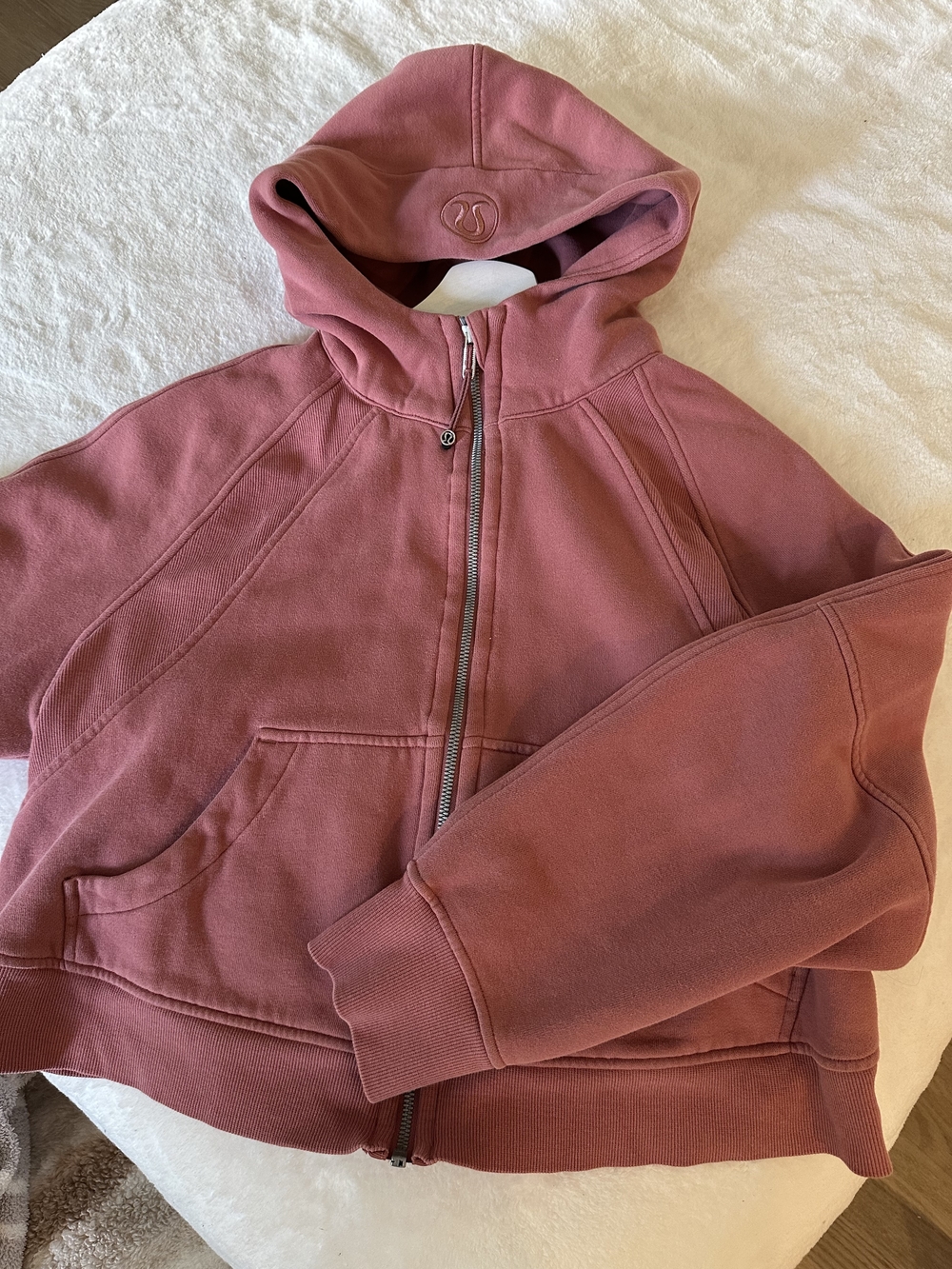 Lululemon Scuba Oversized Full Zip Jacket In Pink. XS/S